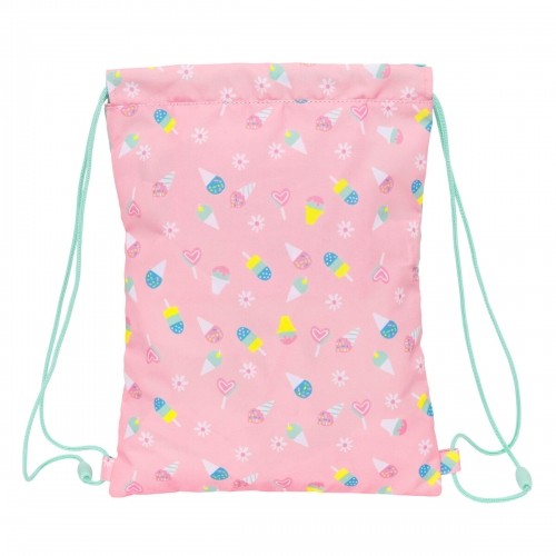 Сумка-рюкзак на веревках Peppa Pig Ice cream Розовый Мята 26 x 34 x 1 cm image 3