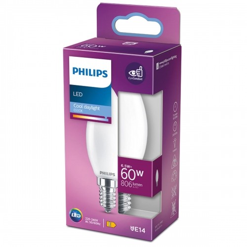 Светодиодная лампочка Philips Вуаль E 6,5 W E14 806 lm 3,5 x 9,7 cm (6500 K) image 3