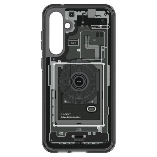 Spigen Ultra Hybrid case for Samsung Galaxy S23 FE - dark gray (Zero One pattern) image 3
