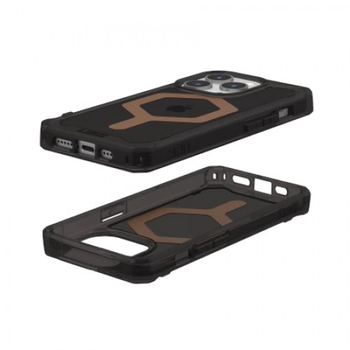 UAG Plyo Magsafe - protective case for iPhone 15 Pro compatible with MagSafe (black-bronze) image 3