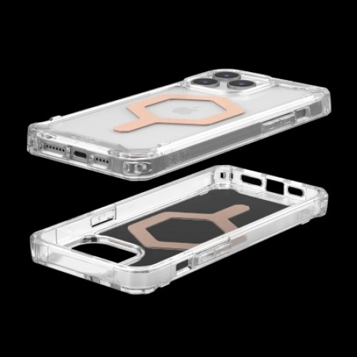 UAG Plyo Magsafe - protective case for iPhone 15 Pro Max compatible with MagSafe (ice-rose gold) image 3