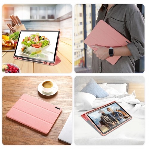 Dux Ducis Domo eco-leather case with stand for Samsung Tab S9 FE+ - pink image 3