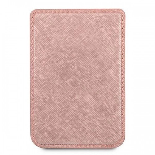Guess Wallet Card Slot GUWMSSASLPI MagSafe Saffiano pink|pink image 3