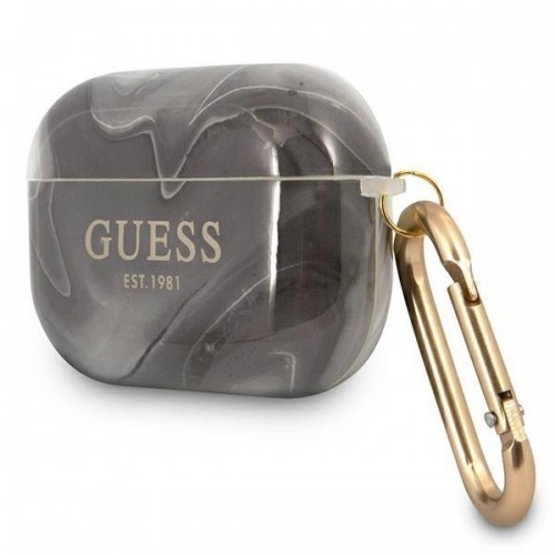 Guess GUAPUNMK AirPods Pro cover black|black Marble Collection image 3