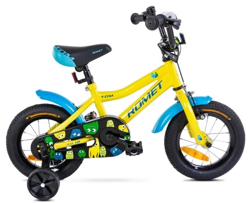 Velosipēds Romet Tom 12" 2024 yellow-blue image 3