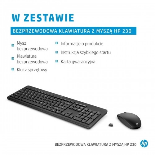 Keyboard and Mouse HP 3L1F0AA Azerty French White Black image 3
