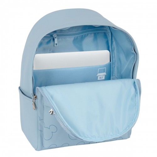 Рюкзак для ноутбука Mickey Mouse Clubhouse Teen Snow Синий 31 x 40 x 16 cm image 3