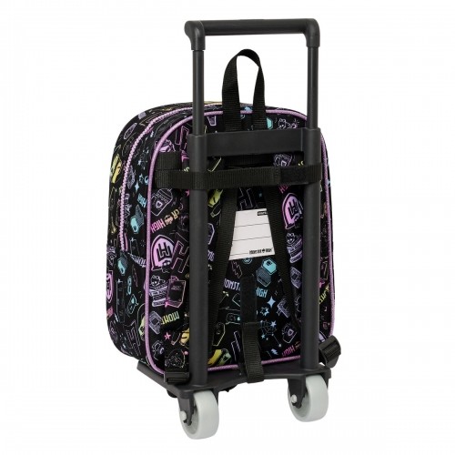 Школьный рюкзак с колесиками Monster High Чёрный 22 x 27 x 10 cm image 3