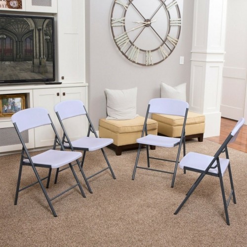 Складной стул Lifetime Белый 47 x 84,5 x 48 cm (6 штук) image 3
