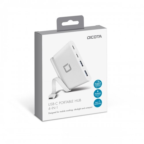 USB Centrmezgls Dicota D31731 Balts image 3