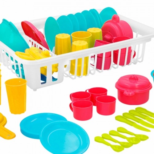 Children’s Dinner Set Colorbaby Toy Drainer 35 Pieces (15 Units) image 3