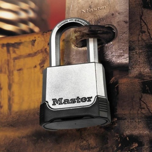 Kombinēšanas piekaramā atslēga Master Lock M176EURDLH 56 mm Tērauds image 3