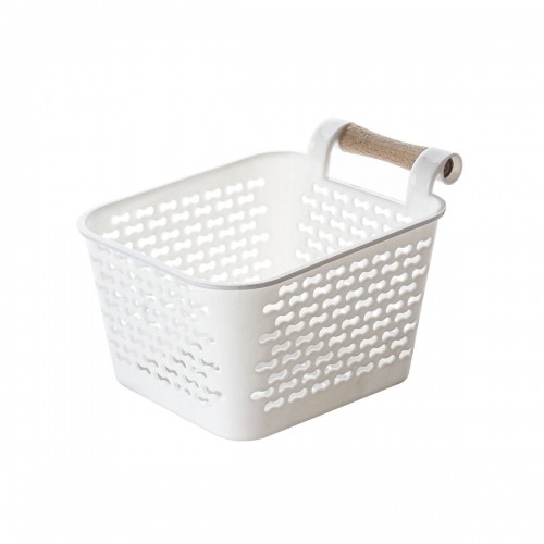 Multi-purpose basket Confortime Plastic With handles Wood 13 x 11 x 8 cm (36 Units) image 3