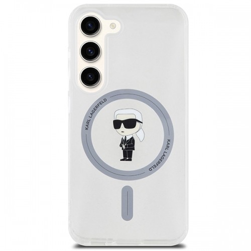 Karl Lagerfeld KLHMS23SHFCKNOT S23 S911 transparent hardcase IML Ikonik MagSafe image 3