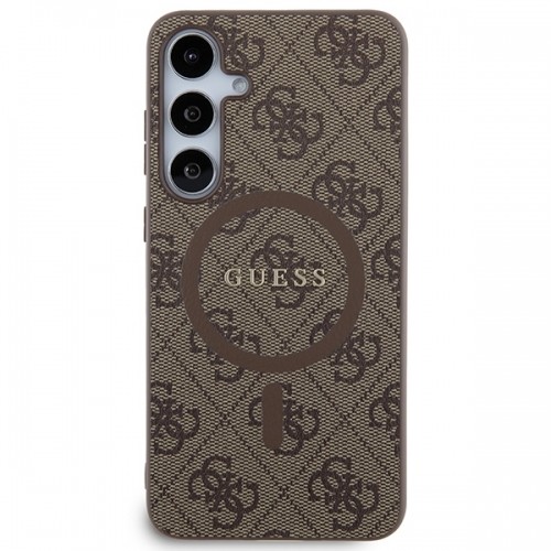 Guess GUHMS24MG4GFRW S24+ S926 brązowy|brown hardcase 4G Collection Leather Metal Logo MagSafe image 3
