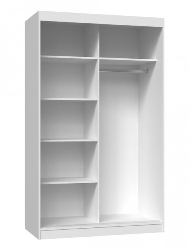 Top E Shop Topeshop IGA 120 BIEL A KPL bedroom wardrobe/closet 7 shelves 2 door(s) White image 3
