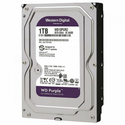 Cietais Disks Western Digital WD10PURZ 3,5" 1 TB 1 TB HDD image 3