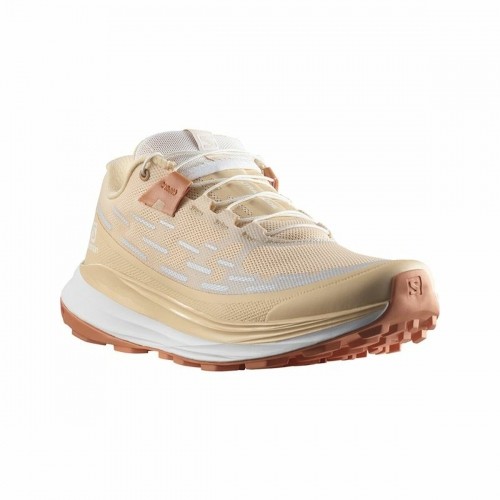 Running Shoes for Adults Salomon Ultra Glide Lady Beige image 3