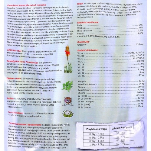 Beaphar Nature guinea pig food - 3kg image 3