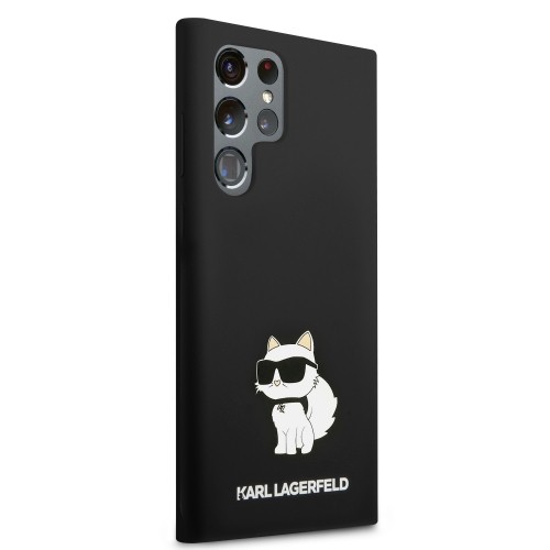 Karl Lagerfeld Liquid Silicone Choupette NFT Case for Samsung Galaxy S24 Ultra Black image 3