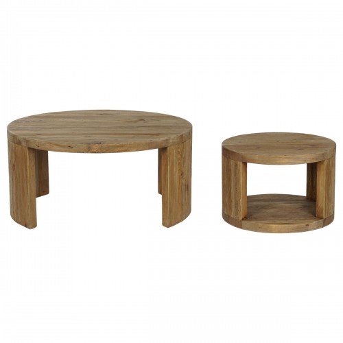 Набор из двух столиков Home ESPRIT Деревянный 99 x 99 x 48 cm image 3