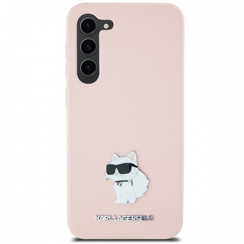 Karl Lagerfeld KLHCS23MSMHCNPP S23+ S916 różowy|pink Silicone Choupette Metal Pin image 3