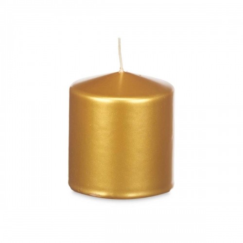 Candle Golden 9 x 10 x 9 cm (12 Units) image 3