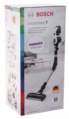 Bosch BBS711W stick vacuum/electric broom Bagless 0.3 L Black, Stainless steel, White image 3