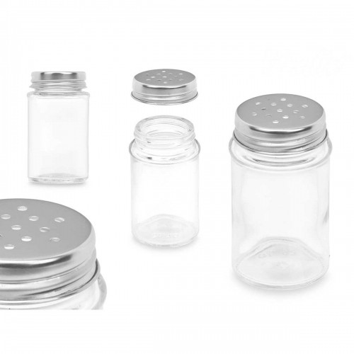 Salt and Pepper Set Transparent Glass 5 x 8,5 x 5 cm (48 Units) Circular image 3