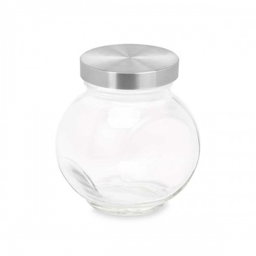 Biscuit jar Transparent Glass 180 ml (48 Units) With lid Adjustable image 3