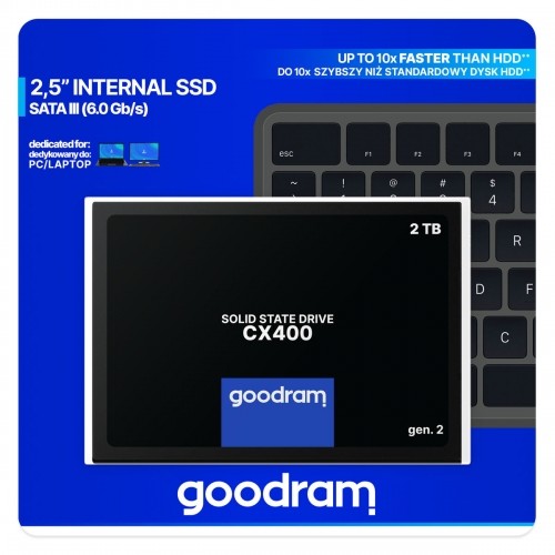 Cietais Disks GoodRam SSDPR-CX400-02T-G2 2 TB SSD image 3