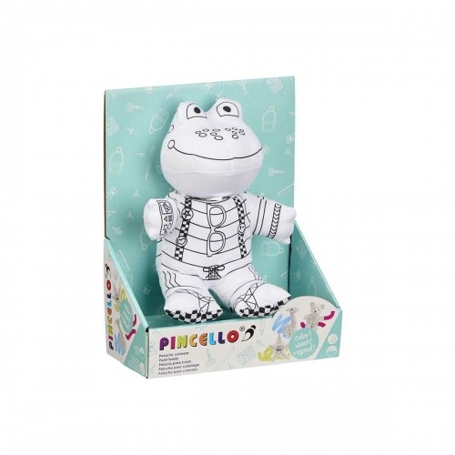 Pincello Плюшевая игрушка для раскраски Белый Чёрный Ткань 16 x 18 x 13 cm Лягушка (8 штук) image 3