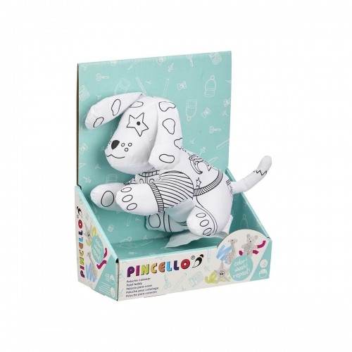 Pincello Плюшевая игрушка для раскраски Белый Чёрный Ткань 13 x 14 x 20 cm Пёс (8 штук) image 3