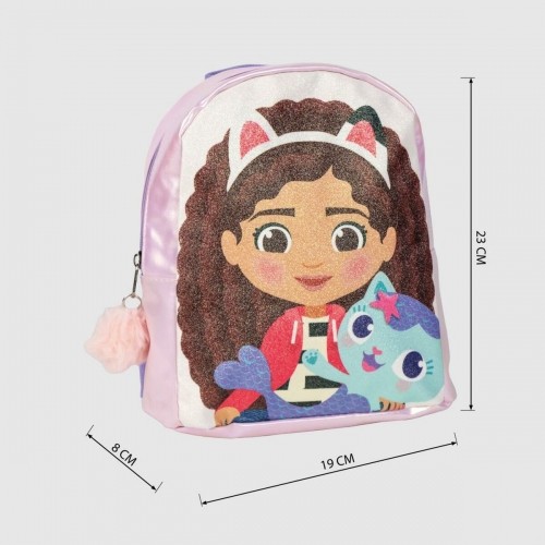 Casual Backpack Gabby's Dollhouse Pink 19 x 23 x 8 cm image 3