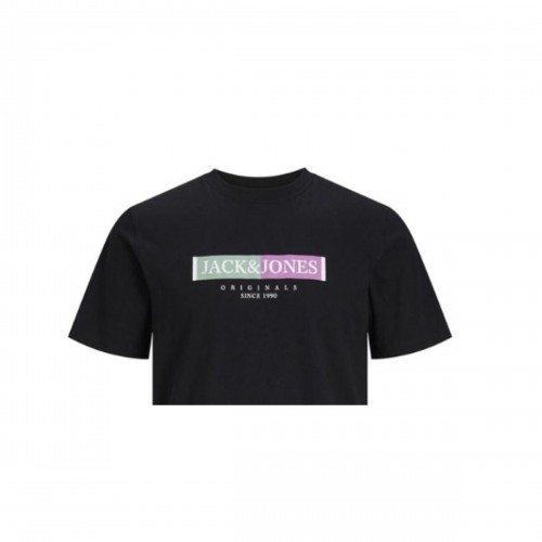 Men’s Short Sleeve T-Shirt Jack & Jones Lafayette Box Black image 3