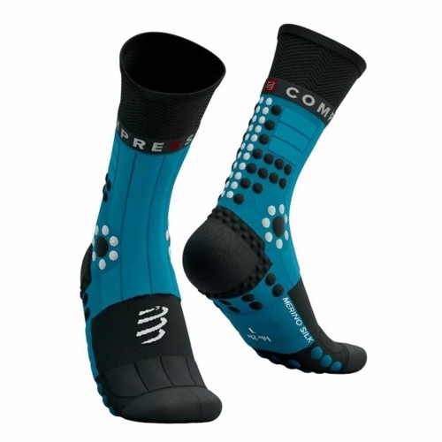 Sports Socks Compressport Pro Racing Black/Blue Black image 3