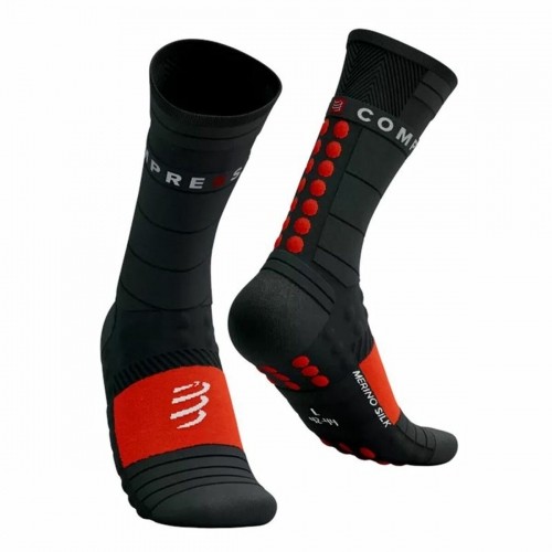 Sports Socks Compressport Pro Racing Red Black image 3