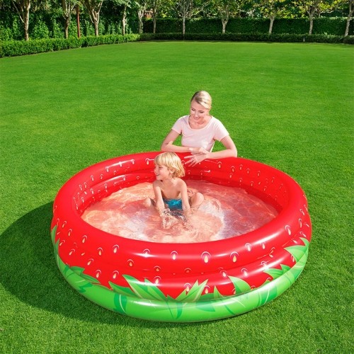 Inflatable Paddling Pool for Children Bestway Strawberry 168 x 38 cm image 3