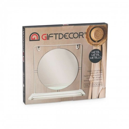 Gift Decor Зеркало на подставке Белый Металл Деревянный MDF 33,7 x 30 x 10 cm (4 штук) image 3