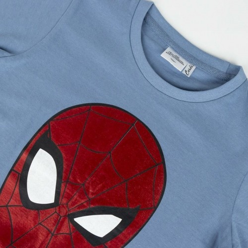 Krekls ar Īsām Piedurknēm Bērniem Spider-Man Zils image 3