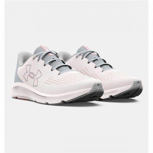 Running Shoes for Adults Under Armour Charged  White Grey image 3