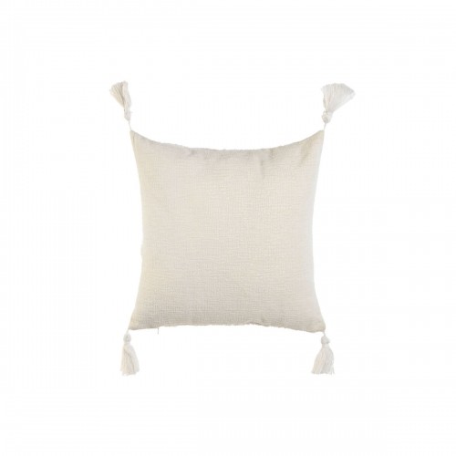 Cushion Home ESPRIT White Tassels Boho 45 x 15 x 45 cm image 3