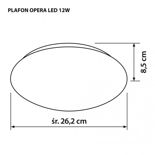 Modern LED ceiling plafond Activejet OPERA LED 12W image 3