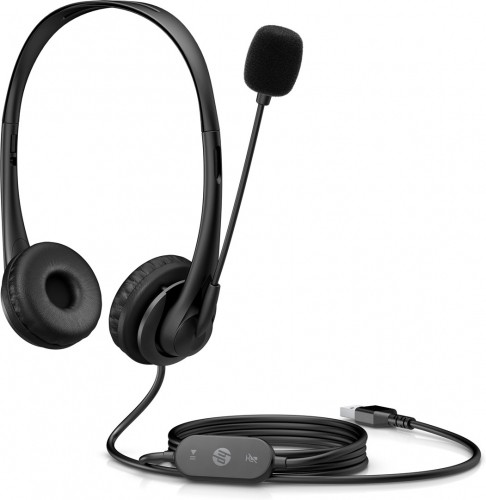 Hewlett-packard HP Stereo USB Headset G2 Wired Head-band Office/Call center Black image 3