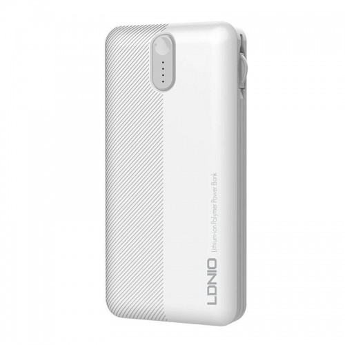 Powerbank LDNIO PL1013, 10000mAh + 3in1 cable (white) image 3