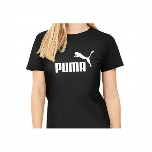 Women’s Short Sleeve T-Shirt Puma LOGO TEE 586774 01 Black image 3