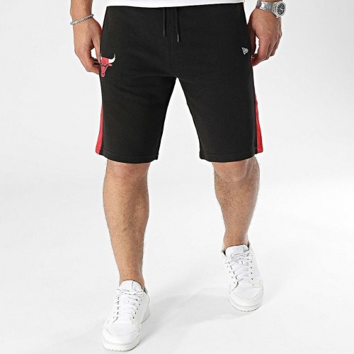 Спортивные мужские шорты New Era NBA MESH PANEL OS SHORTS CHIBUL 60435477 Чёрный image 3