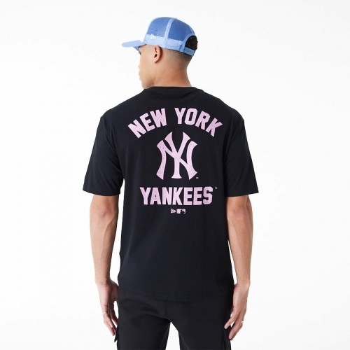 Men’s Short Sleeve T-Shirt New Era  WORDMARK OS TEE NEYYAN 60435524  Black image 3