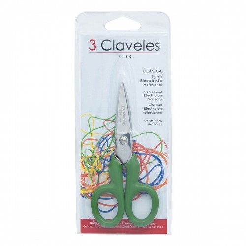 Ножницы электрика 3 Claveles 5" Нержавеющая сталь 12,7 cm ректо image 3