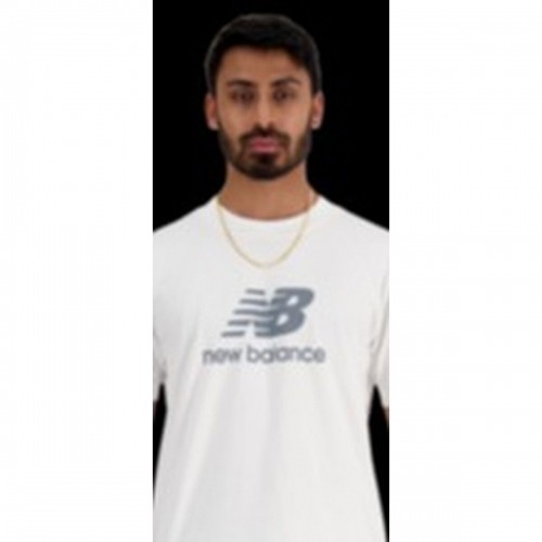 Vīriešu Krekls ar Īsām Piedurknēm New Balance MT41502 WT Balts image 3